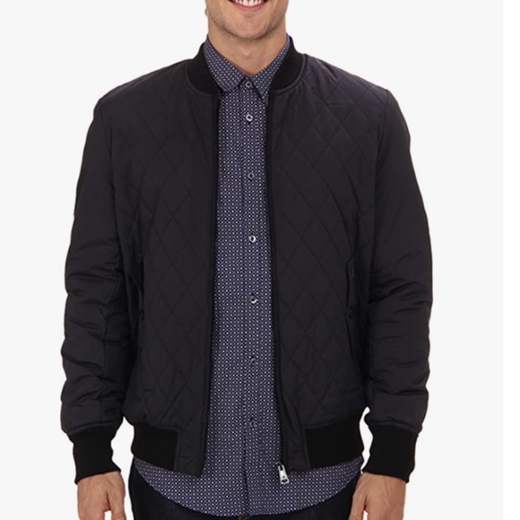 Ben Sherman Quilted Bomber Jacket - Picture 2 of 6